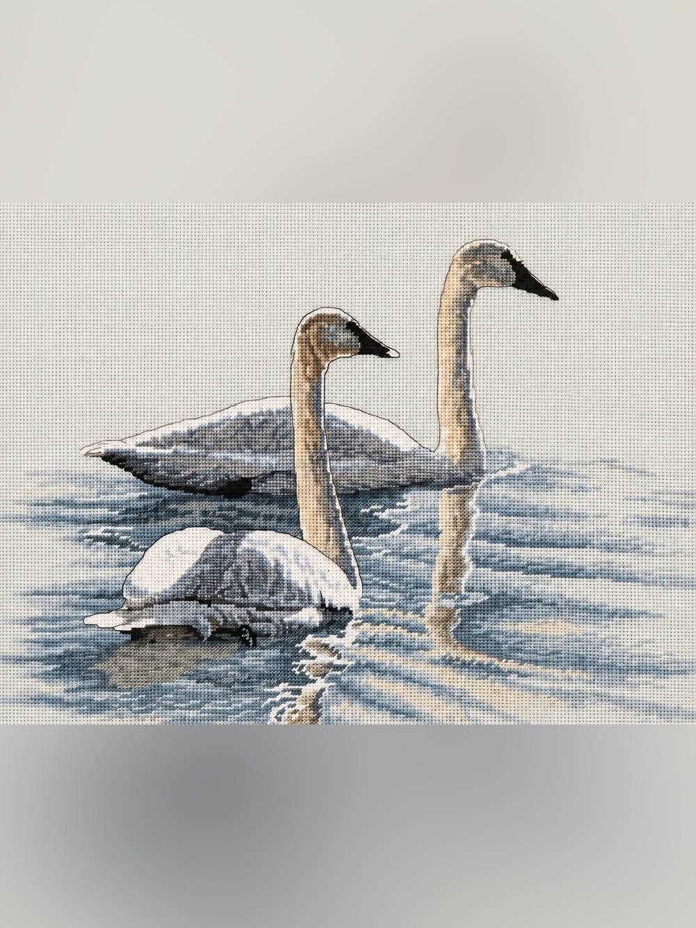 Dimensions Graceful Swans Counted Cross Stitch Kit #3879 Terry Isaac Vintage